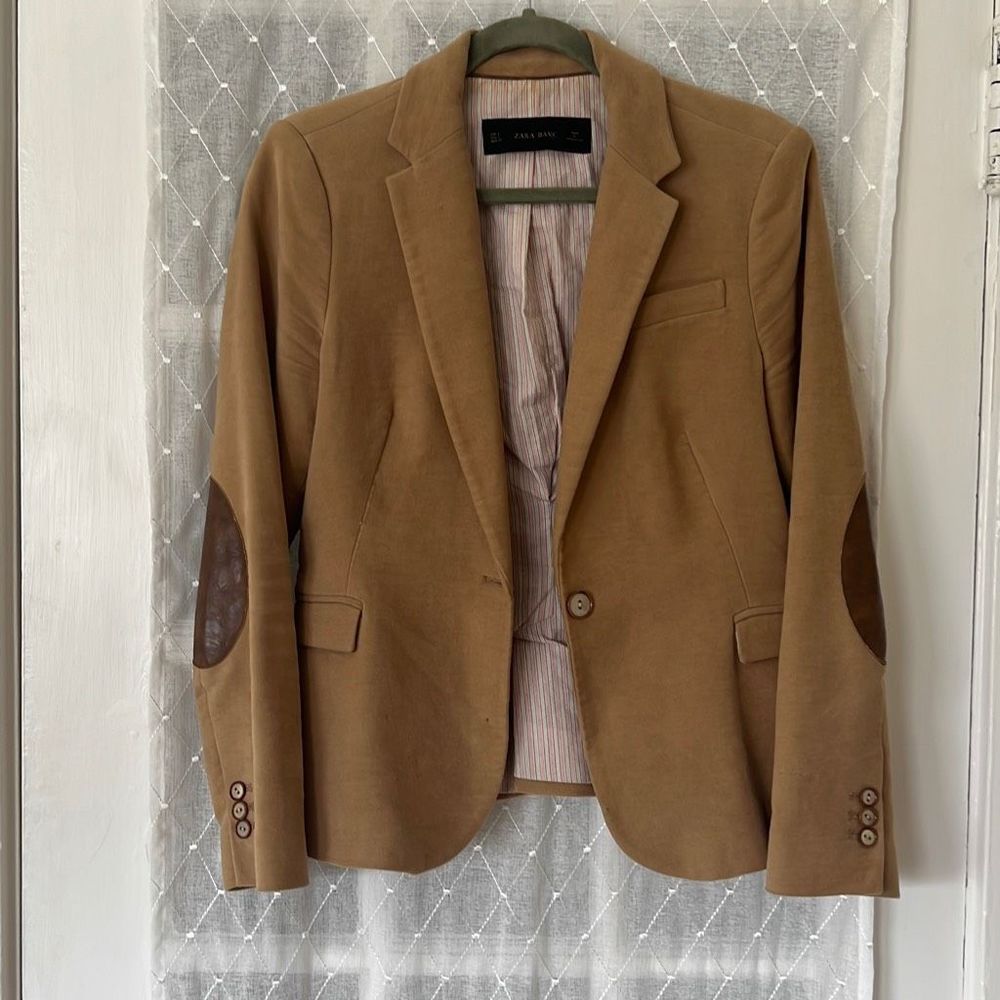 Brown Zara Blazer with Elbow Patch